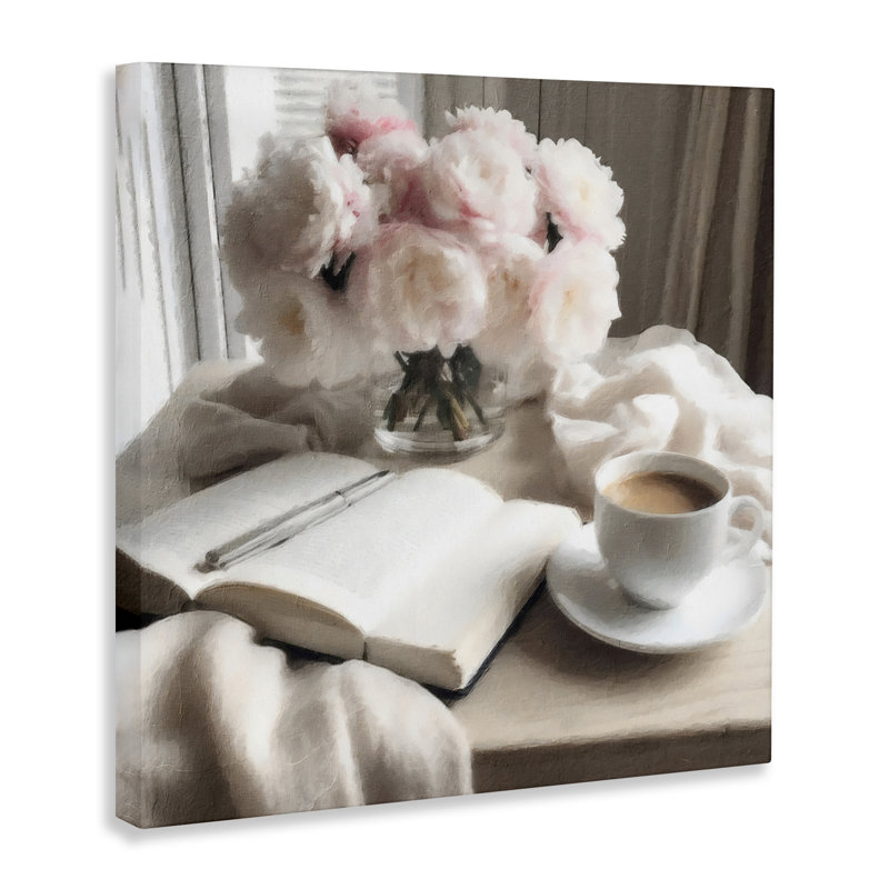 «Morning Coffee Journaling», conception par Riley B, H 17 po x l 17 po