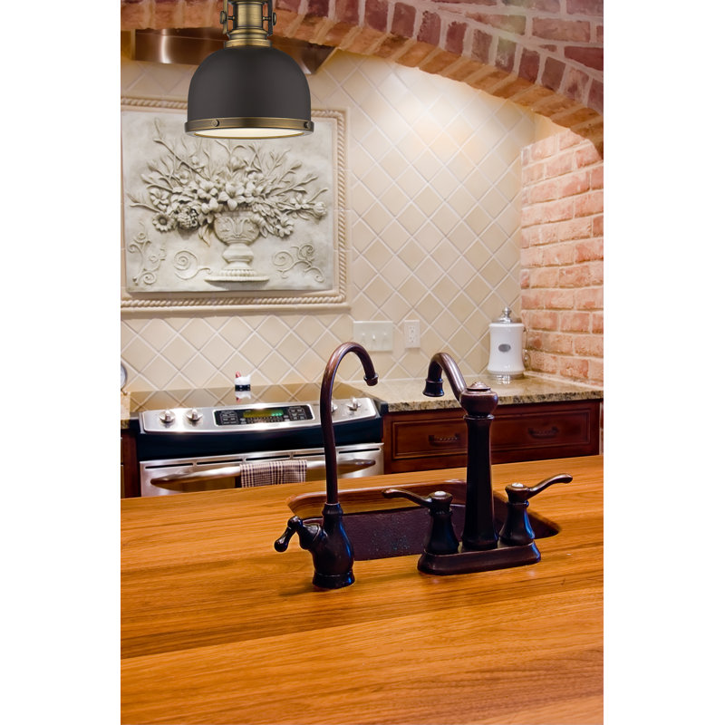 Enola 1 - Light Single Pendant, Bronze/Heritage Brass