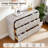 54" Fluted 6-Drawer Dresser With Thickened Curved Profile-721436035