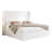 Upholstered Lift-Up StorageBed with Wingback Headboard,Queen,White-1557355679-1557355664