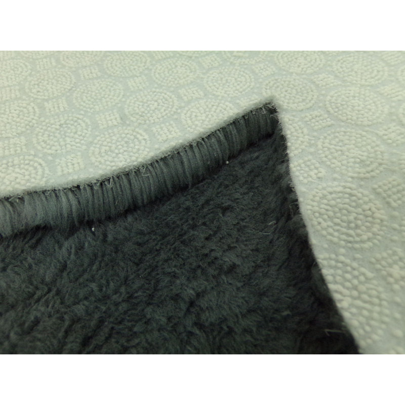 Luxurious 100% Polyester Hall Carpet, Dark Grey, 59.1 x 59.1 inches | 0.8 in Pile Height, Non-Slip Plush Underside, Antibacterial & Anti-Allergenic | Machine Washable at 86°F | Perfect for Home Décor & Comfort