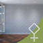 Très petits panneaux muraux décoratifs en acrylique Cameron, l 12 1/4 po x H 7 3/8 po x T 1/8 po, blanc-1149304655-1149304654
