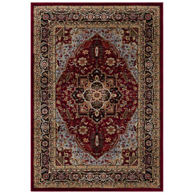 Amleto Klose Oriental Red/Black Area Rug