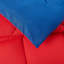 Ensemble de couette réversible en microfibre bleu et rouge uni Peyton pour enfants et adolescents-1037526768