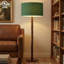 Lampe sur pied 61 po en bois perlé rétro avec abat-jour en lin surdimensionné, lampe sur pied au fini noyer pour salon, chambre à coucher, coin lecture et bureau, homologuée UL, compatible avec les ampoules E26-1679416767