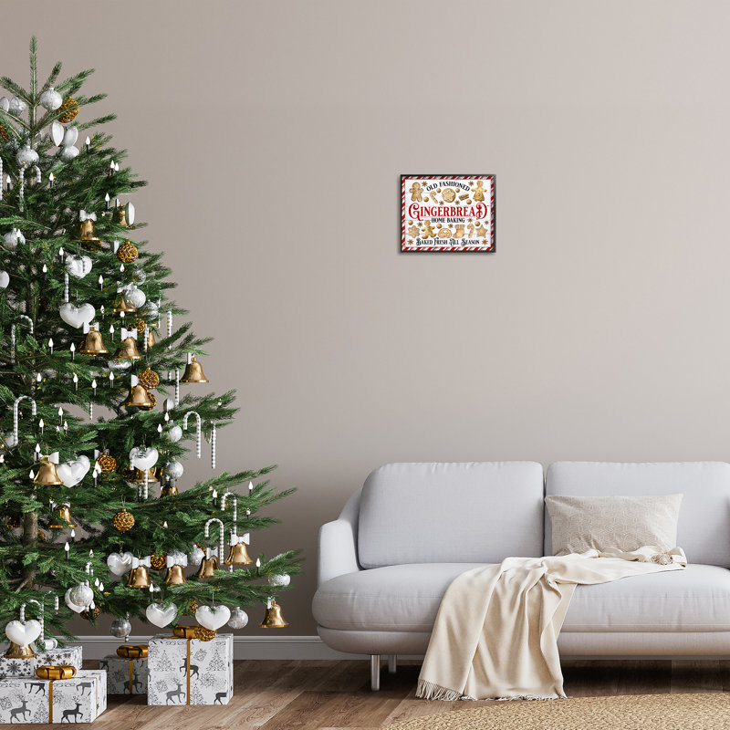 Giclée sur pain d'épice à l'ancienne par Creatif Belle, H 11 po x l 14 po, Giclée encadrée noir minuit