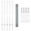 Fence with Post Segment Outdoor Barrier Garden Terrace Divider Boundary-44358827-44358816