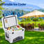 Outdoor Portable Hard Sided Cooler Box, 19L/20Qt with 5-Day Ice Retention, Built-in Drain Plug, Bottle Opener & Fish Ruler for Camping Travel-1538309476-1538309479
