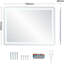 Rectangle Wall Makeup / Shaving Mirror-1347374526