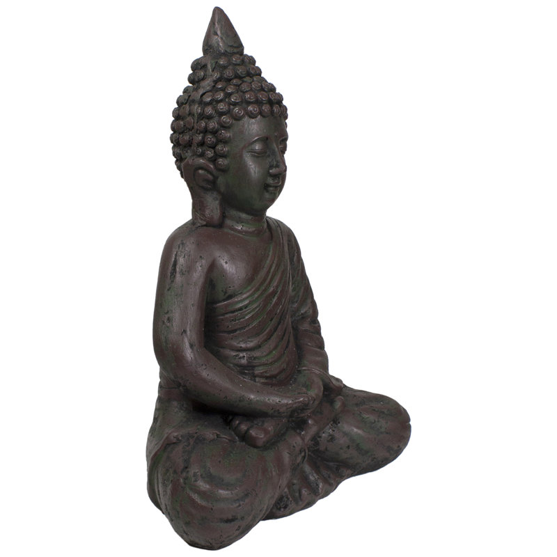 Statue de jardin buddha en méditation