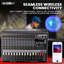 Console de mixage Bluetooth à 5 canaux avec table de mixage audio à 5 canaux et console USB avec effet DSP 99