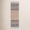 Alberta Beige Blue Hand-Woven Geometric Jute Rug