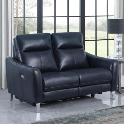 Erdmute Upholstered 60'' Power Reclining Loveseat