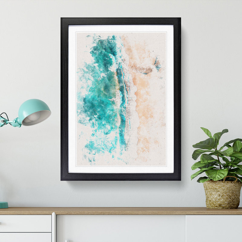 Bixby Creek Monterey California - Single Picture Frame Print on MDF, Black Framed, 45cm H x 33cm W x 2cm D