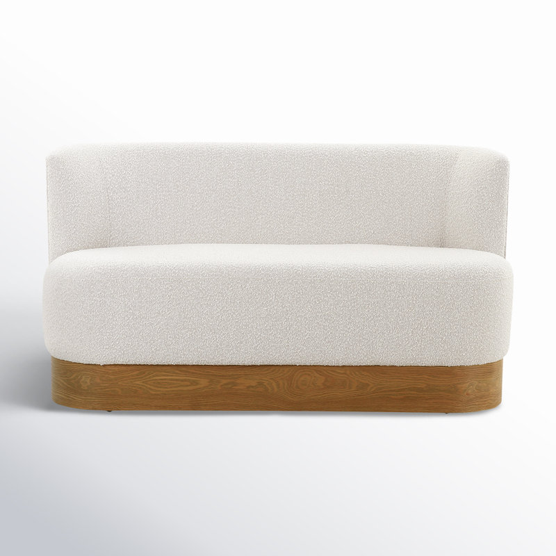 Krista Upholstered Dining Bench, White