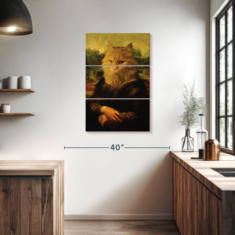 Brampt Mona Lisa Cat, 38" H x 24" W