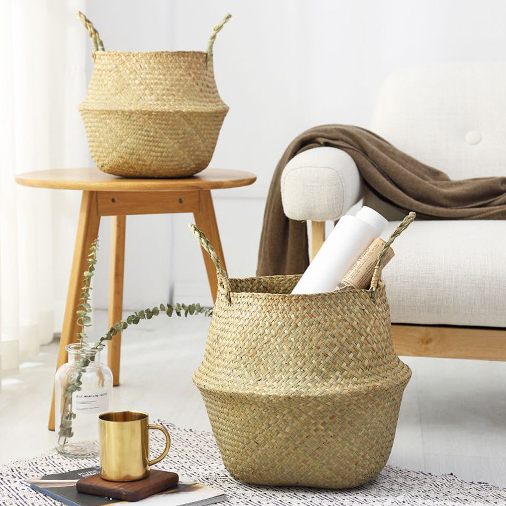 Bay Isle Home™ Zetilla Seagrass Decorative Basket Bay Isle Home™