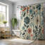 Funky Flower Buzz - 1 Piece Standard Shower Curtain-1639765487