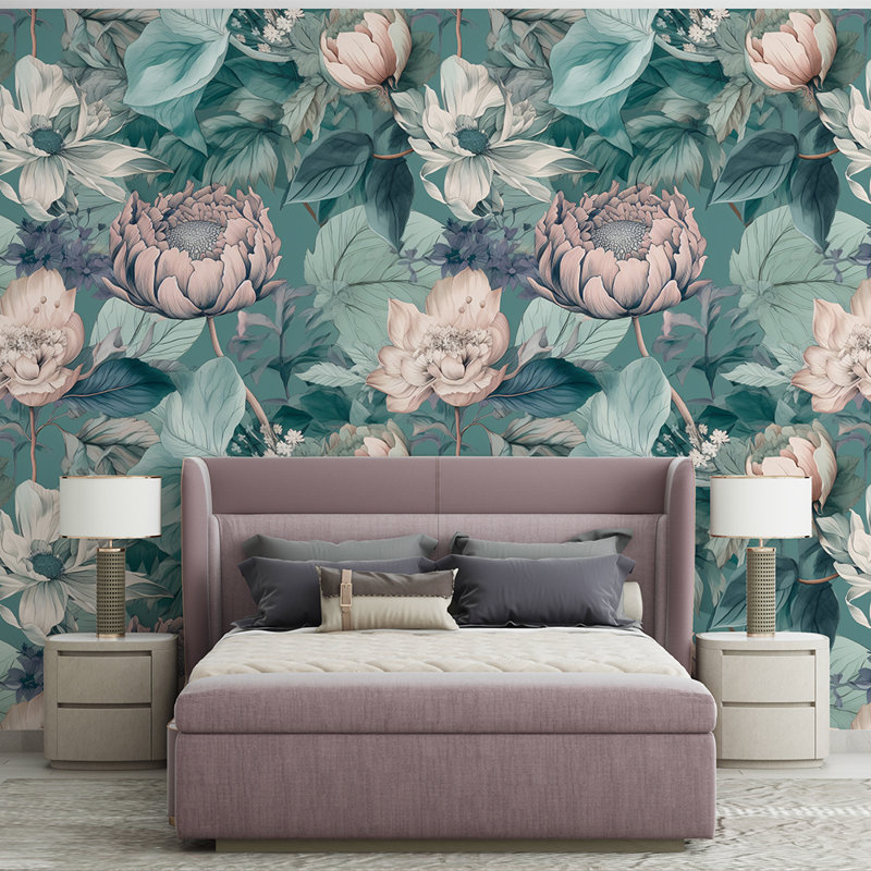 Papier peint floral Serene Botanical Bloom