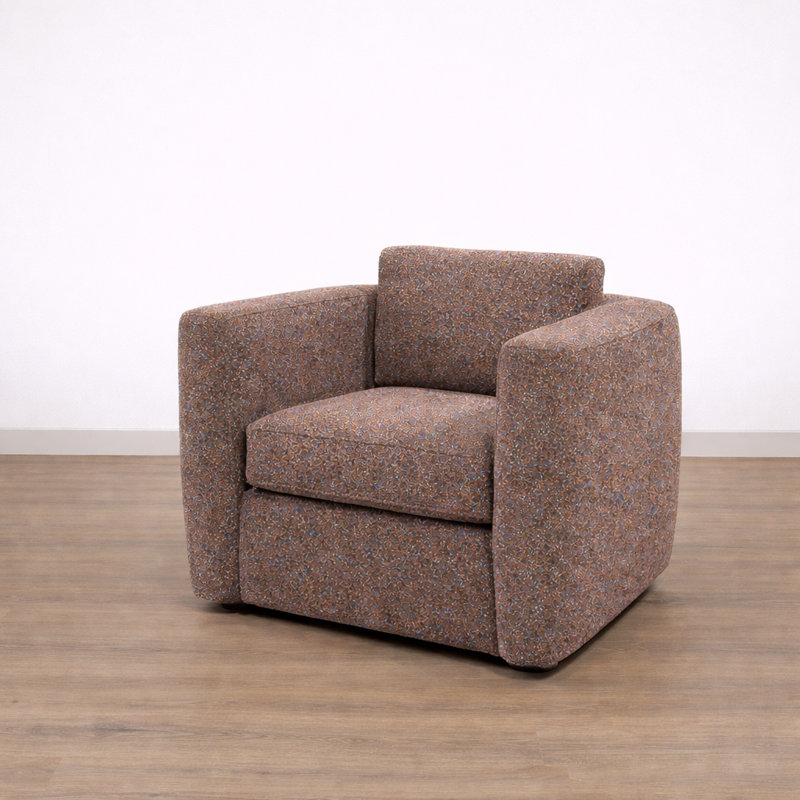 Eclipse Swivel Chair, Teal/Blue/Orange/Brown