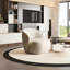 Round curved light luxury negotiation sofa-106679003