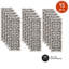Tapis d'escalier gris / beige 8 po x 28 po Sofihas