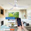 Smart 48 po Ventilateur de plafond à DEL intégré avec pales Contil et télécommande-1571245253-1571245252