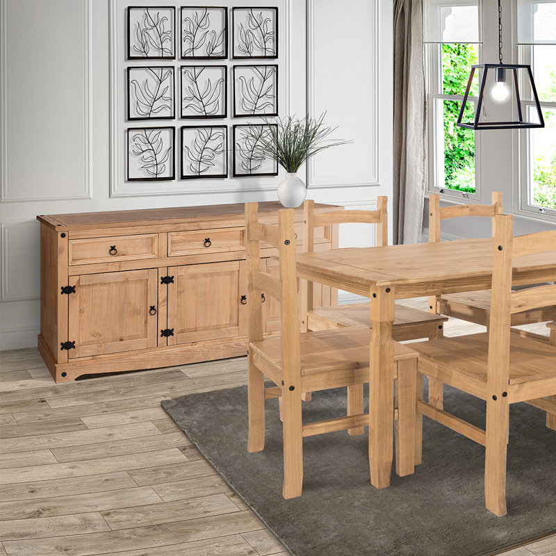 Corona 65.91'' Sideboard, Antique Brown Stain/Antique Brown Stain