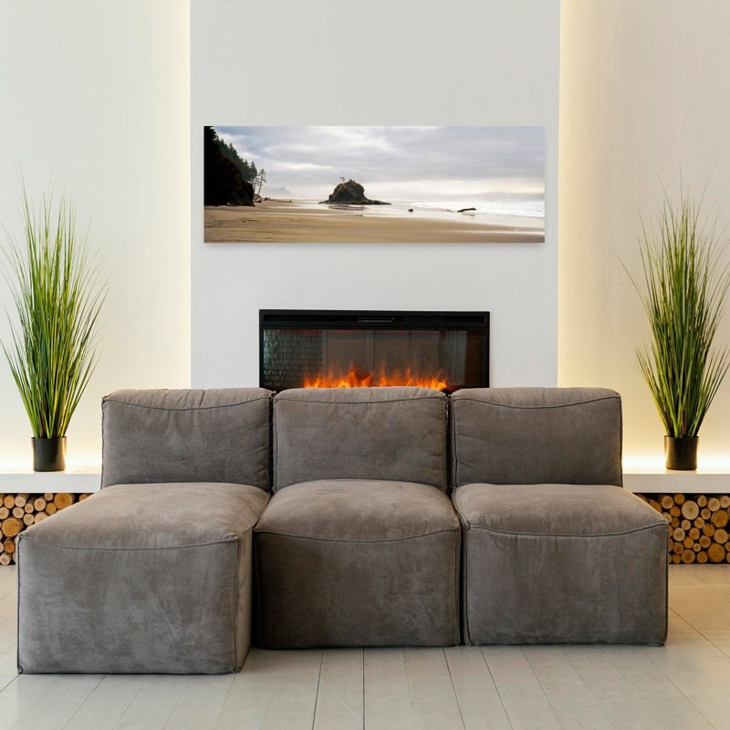 Coast La Push Olympic National Park WA 1 Piece Wrapped Canvas Panoramic Wall Art, 40.64 cm H x 121.92 cm W