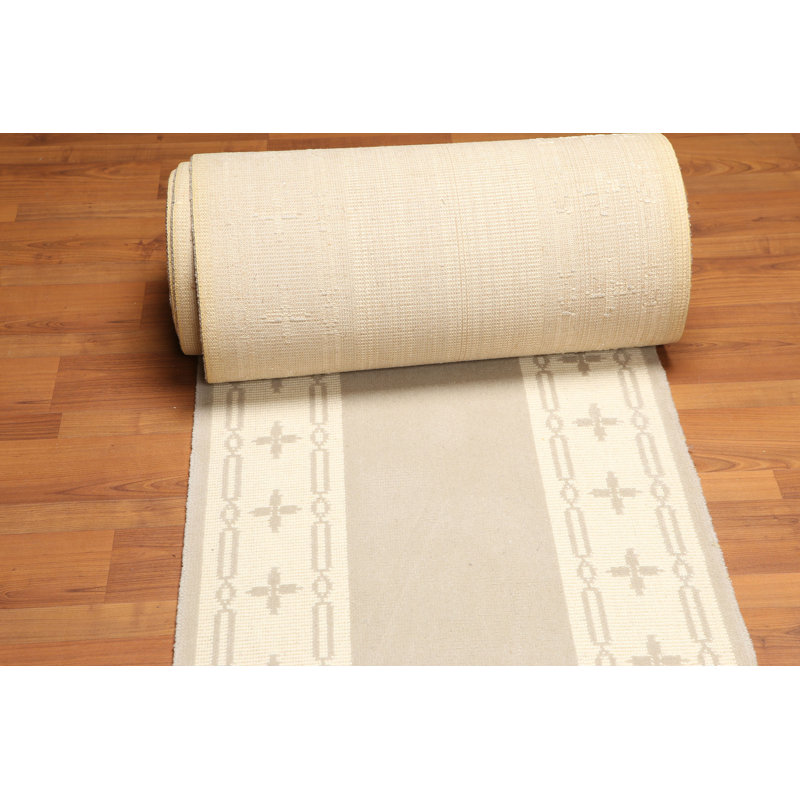 Tapis traditionnel chameau / ivoire en laine Hiram