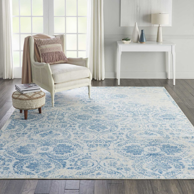 Floral Area Rug, Rectangle 183 x 274cm
