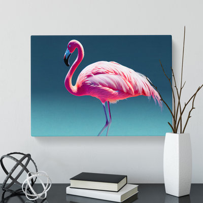 XXX-H1022-WF-8331X Stimulating Flamingo - Wrapped Canvas Print