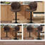 Tabouret de bar pivotant à hauteur réglable avec structure en métal-103270752