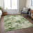 Machine Washable Indoor/Outdoor Xhevrie Aloe Rug-1968327036