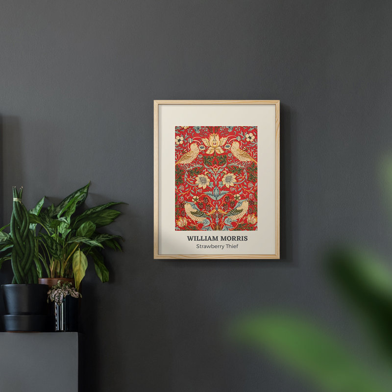 William Morris, reproduction encadrée XCIV, Naturel, H 14 po x l 11 po