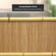 3 1/2 ft Short Freestanding Screen - Natural Bamboo-1666936189