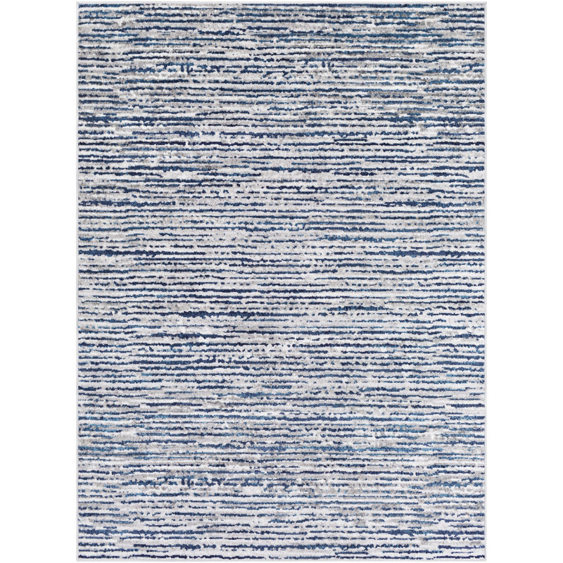 Cepeda Machine Woven Striped Area Rug, Rectangle 3'11" x 5'7"