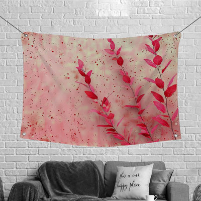 Botanical Art Bathroom Fabric Tapestry