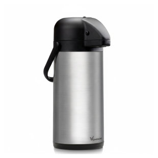 Vondior Airpot Coffee Dispenser with Pump - Insulated Stainless Steel Thermal Beverage Dispenser - 85 oz