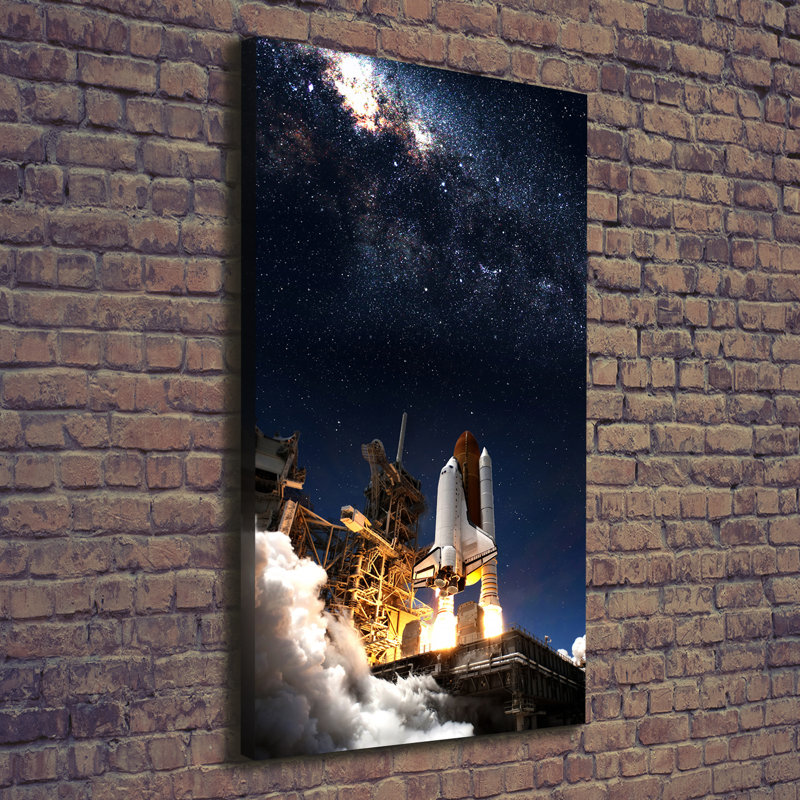 Starting Rocket - Wrapped Canvas Print