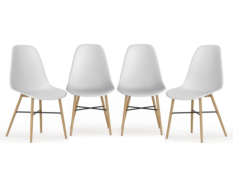 46cm H Side Chair, 4, White