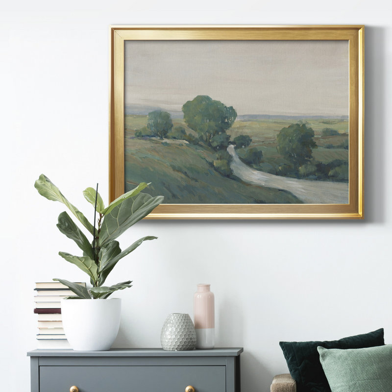 «Run Creek I», reproduction encadrée de qualité supérieure, prête à être accrochée, H 26,5 po x l 36,5 po x P 1 po
