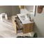 Armoire-lavabo 2 tiroirs DAX Modena - blanc mat avec vasque Onix