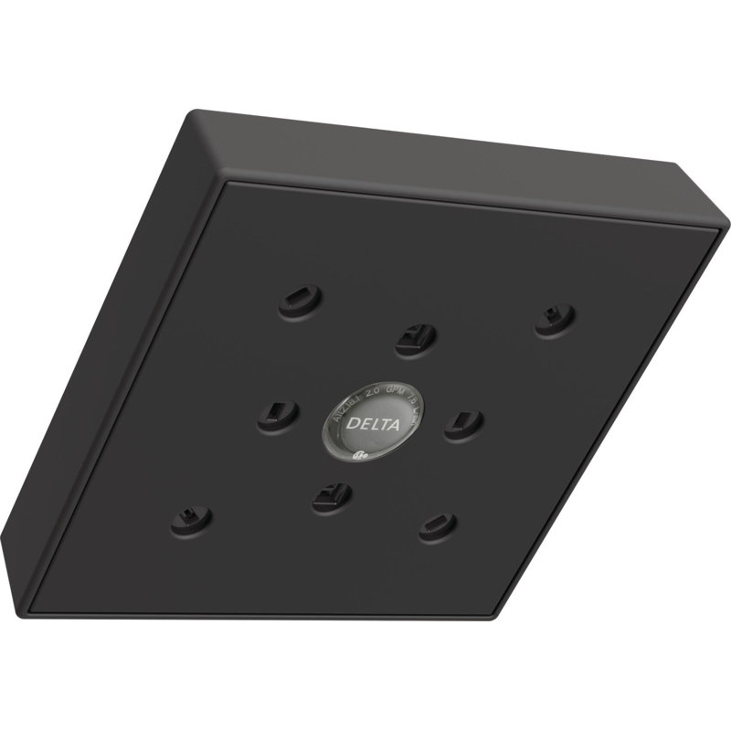 Pomme de douche à débit élevé 1,5 GPM avec technologie H2okinetic, Noir mat