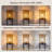 63.8" Column Floor Lamps With Rattan Shade And Remote Control