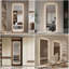 Miroir à DEL pleine longueur avec lumières, miroir mural complet de 63 po x 24 po, éclairage à intensité variable et 3 couleurs, antibuée, incassable, fonction de mémoire, à brancher ou câblé, chambre à coucher