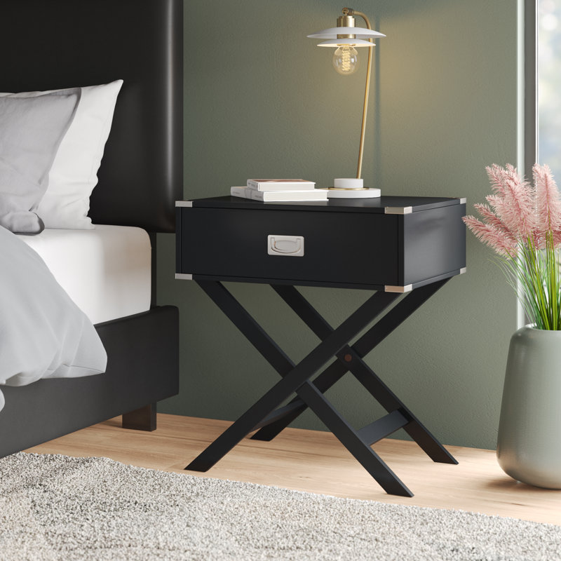 Marotta 24'' W Nightstand, Vulcan Black
