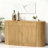 Luminex 55.1" Buffet Cabinet With Storage, Accent Sideboard And Credenza With Fluted Doors, Wood Coffee Bar Console For Kitchen, Living Room-1244134365