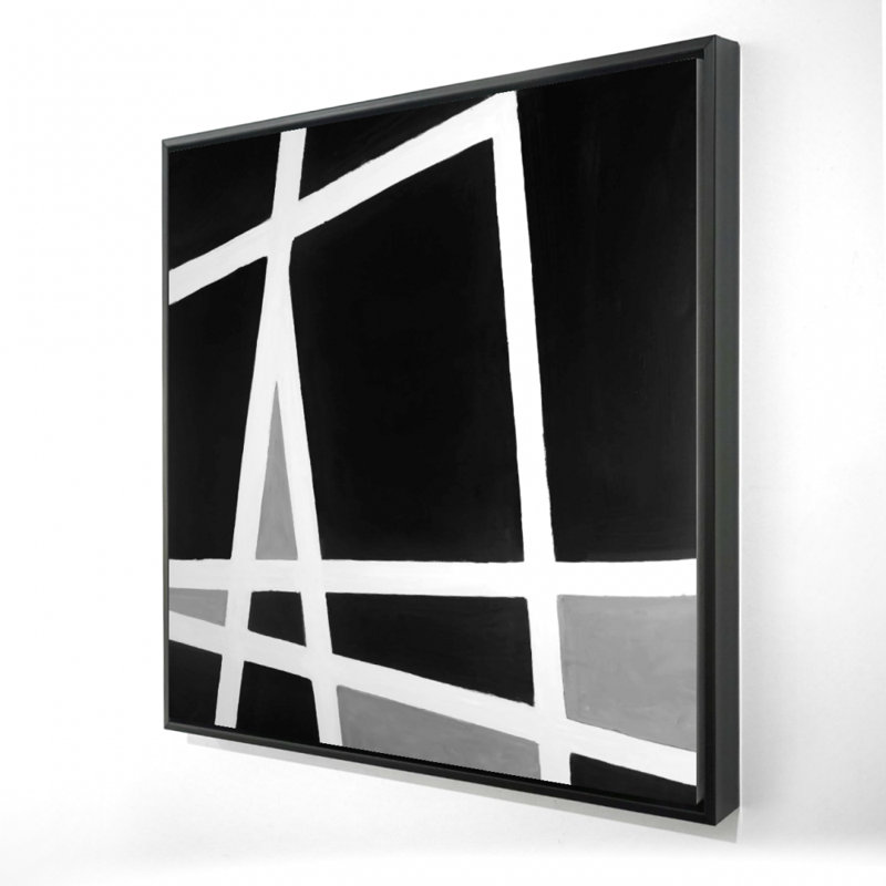 "Formes abstraites en noir et blanc"
