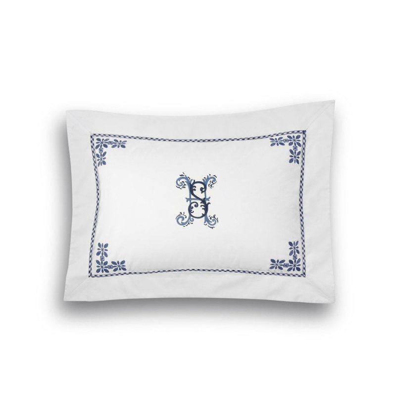 Seferî Flower Garden Boudoir Sham - Blue